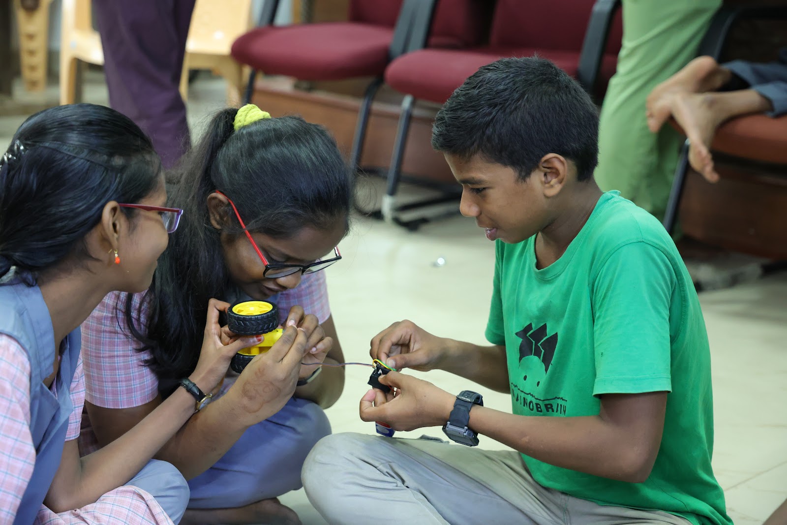 Students at Trichy workshop