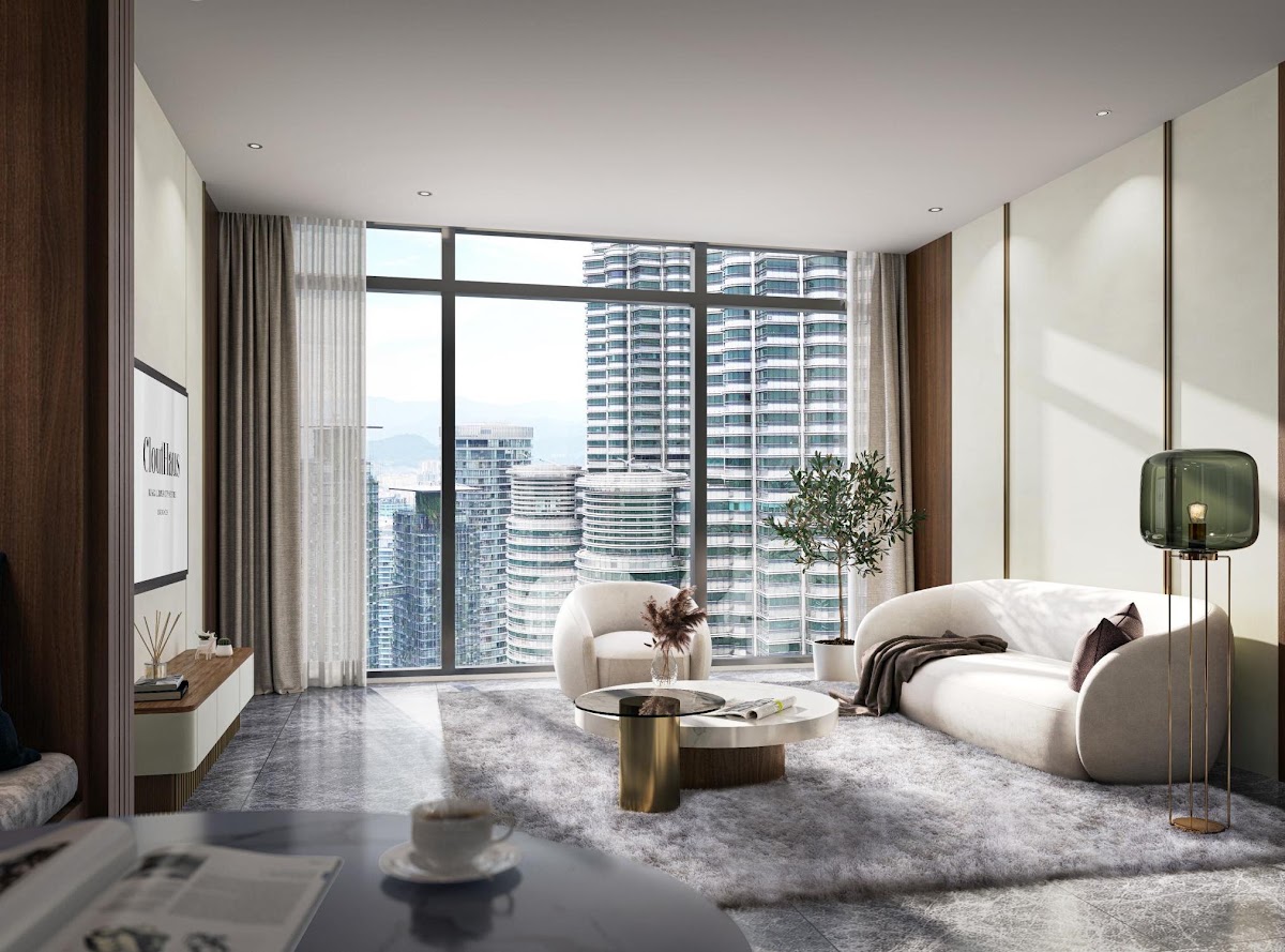 CloutHaus Residences — living room interior