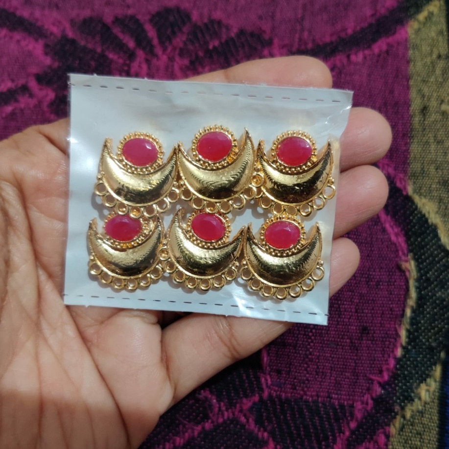 Oval Chandra Pink Latakan-C206-pack of 6