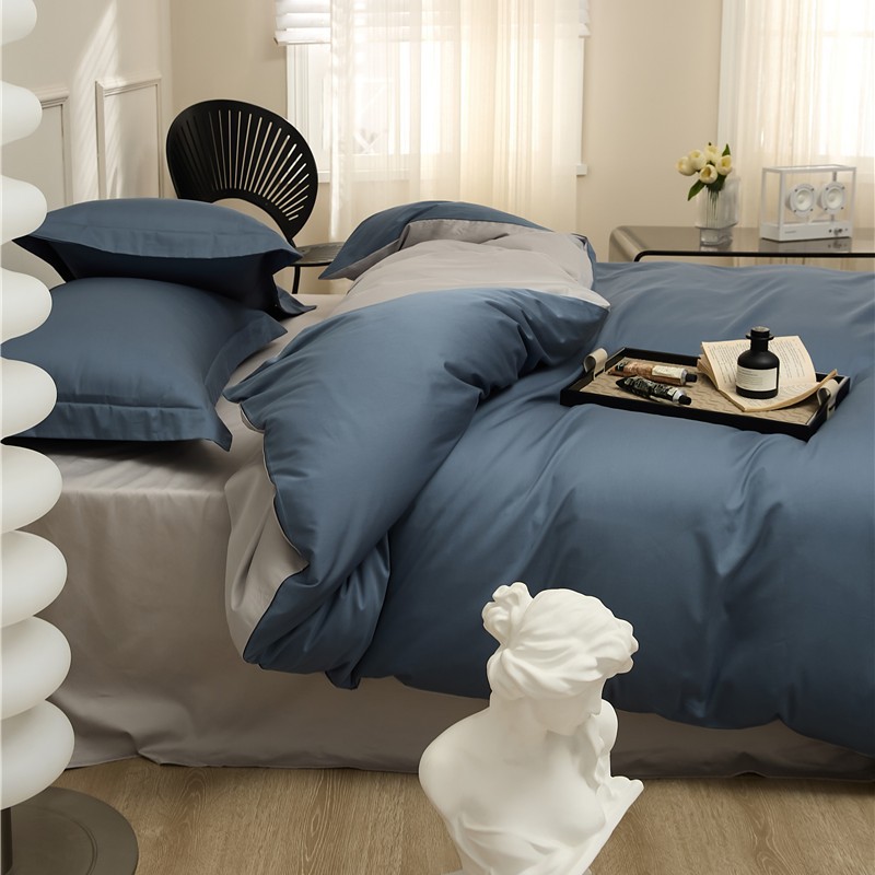 Long-staple cotton bedding, pure colors