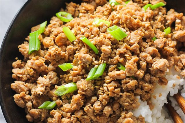 Thịt Bằm Xào Gừng