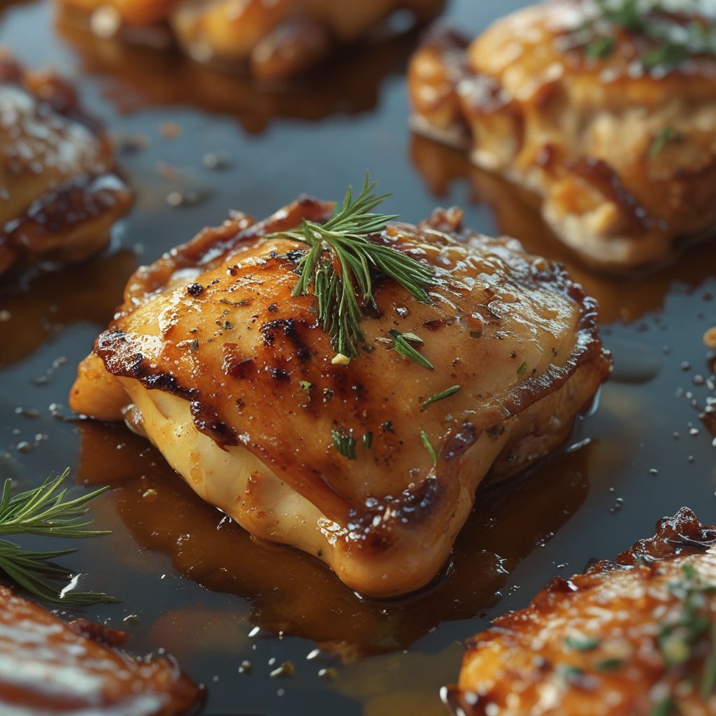 Easy Honey Garlic Slow Cooker Chicken Thighs - Quick & Flavorful Dinner finished