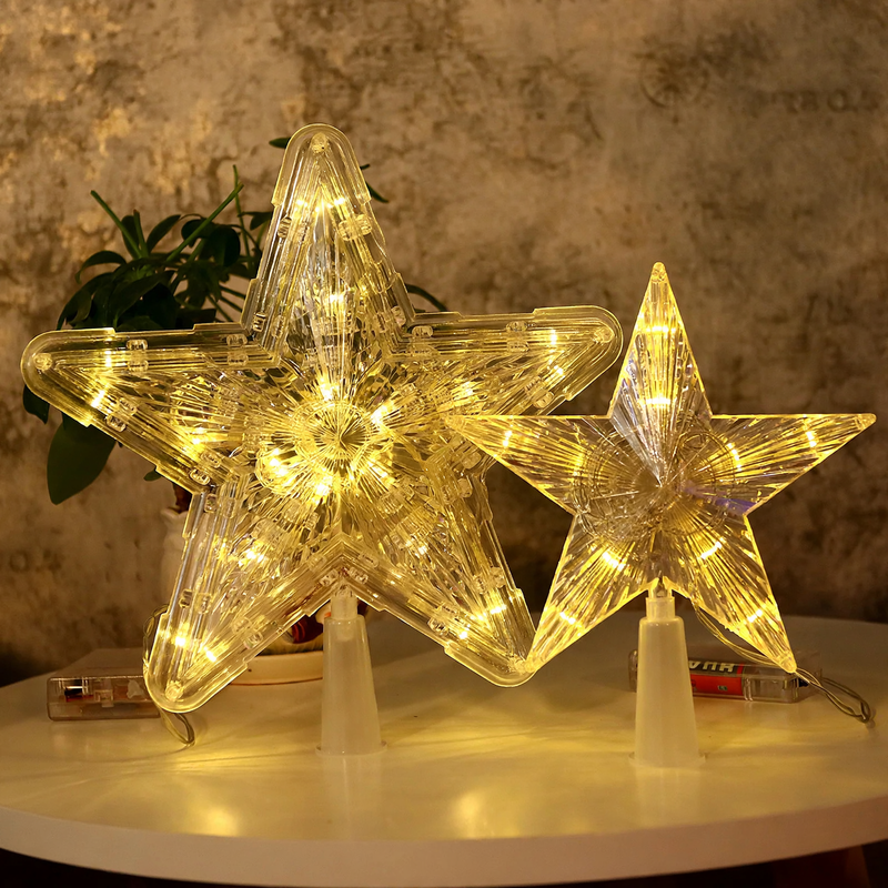 LED Star Tree Topper with Manual Control