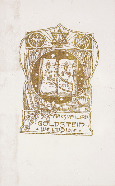 Bookplate of MaximiIIan Goldstein 1910