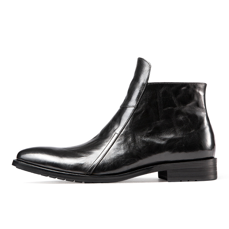 Gefütterte Herren-Chelsea-Stiefel aus Leder