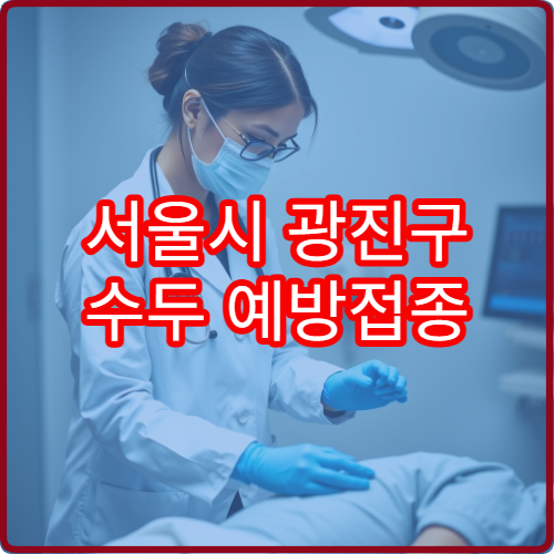 서울시 광진구 수두 예방접종 가능 병원과 연령별 접종 기준 안내