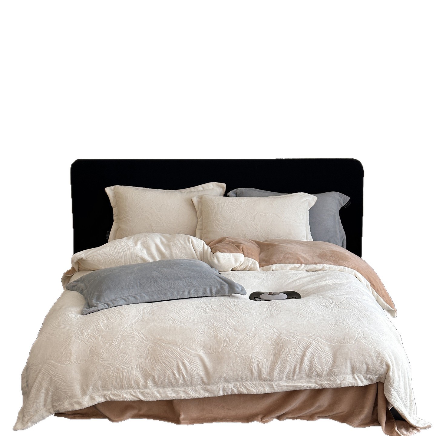 Wärmendes Bettwäsche-Set aus Milchfaser-Fleece