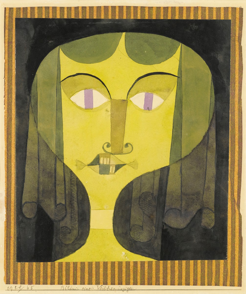 Portrait Of A Violet Eyed Woman 1921
