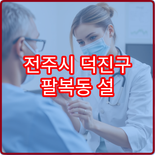 전주시 덕진구 팔복동 설 연휴 응급의학과 진료 가능한 병원 안내