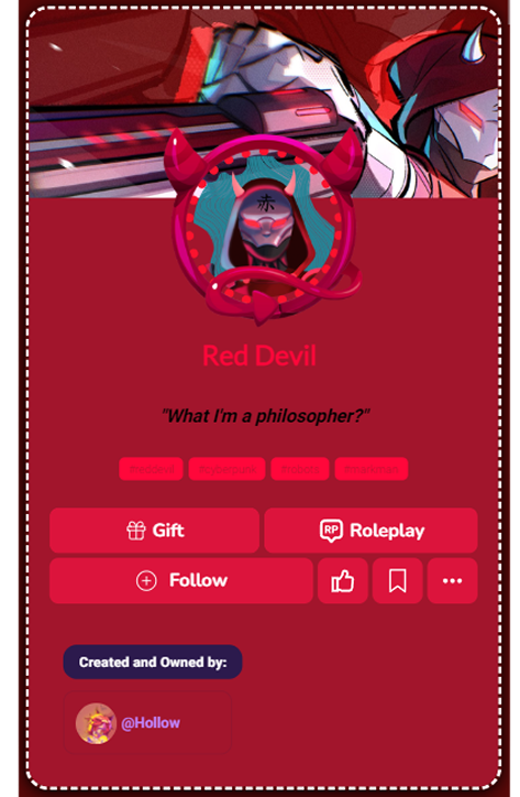 Customized character profile 2