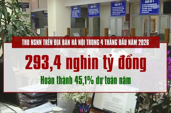 [Video] Hà Nội thu ngân sách đạt hơn 45% dự toán trong 4 tháng đầu năm 2026 - Báo Nhân Dân