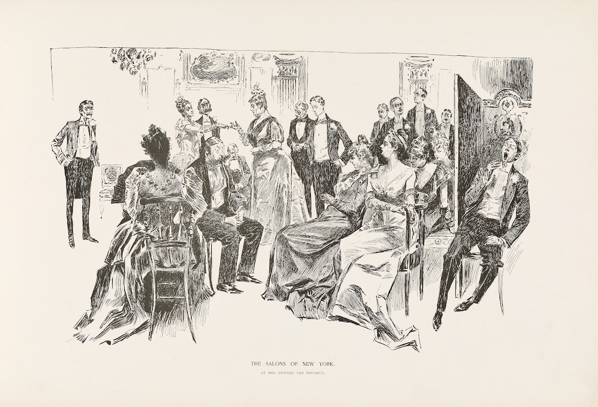 The salons of New York  At Mrs Howard van Toppings 1896