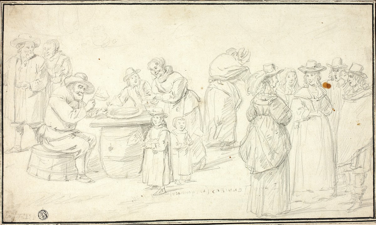Study for Country Festival near Antwerp c 1646