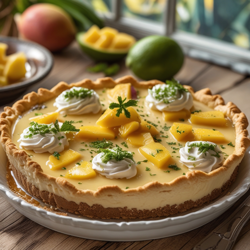 Tropical Mango Key Lime Pie – Easy Homemade Dessert with Refreshing Flavors