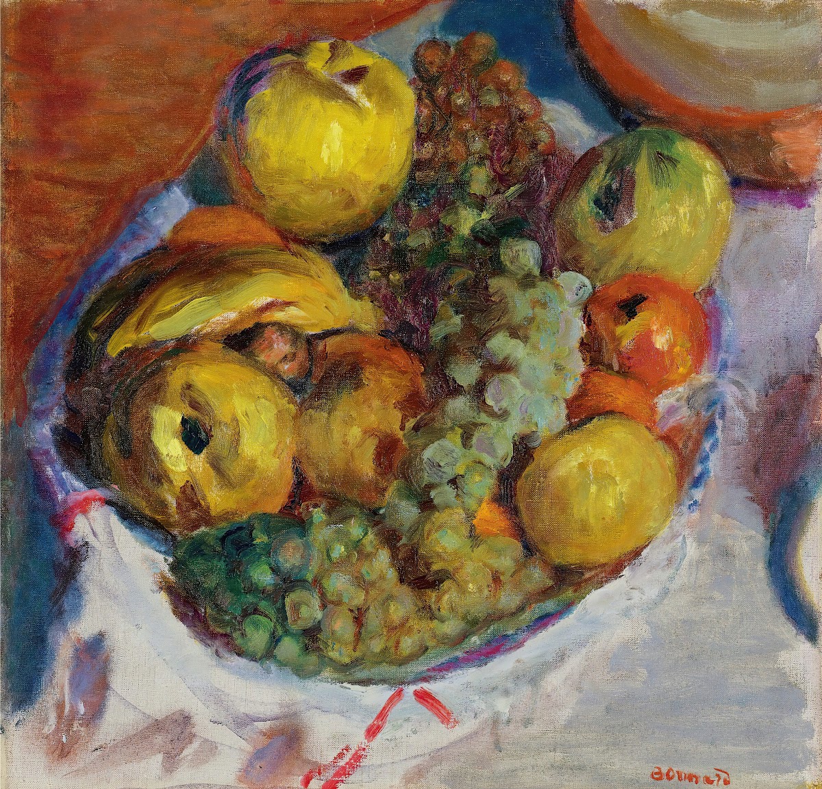Nature Morte Trois Grappes De Raisin 1922