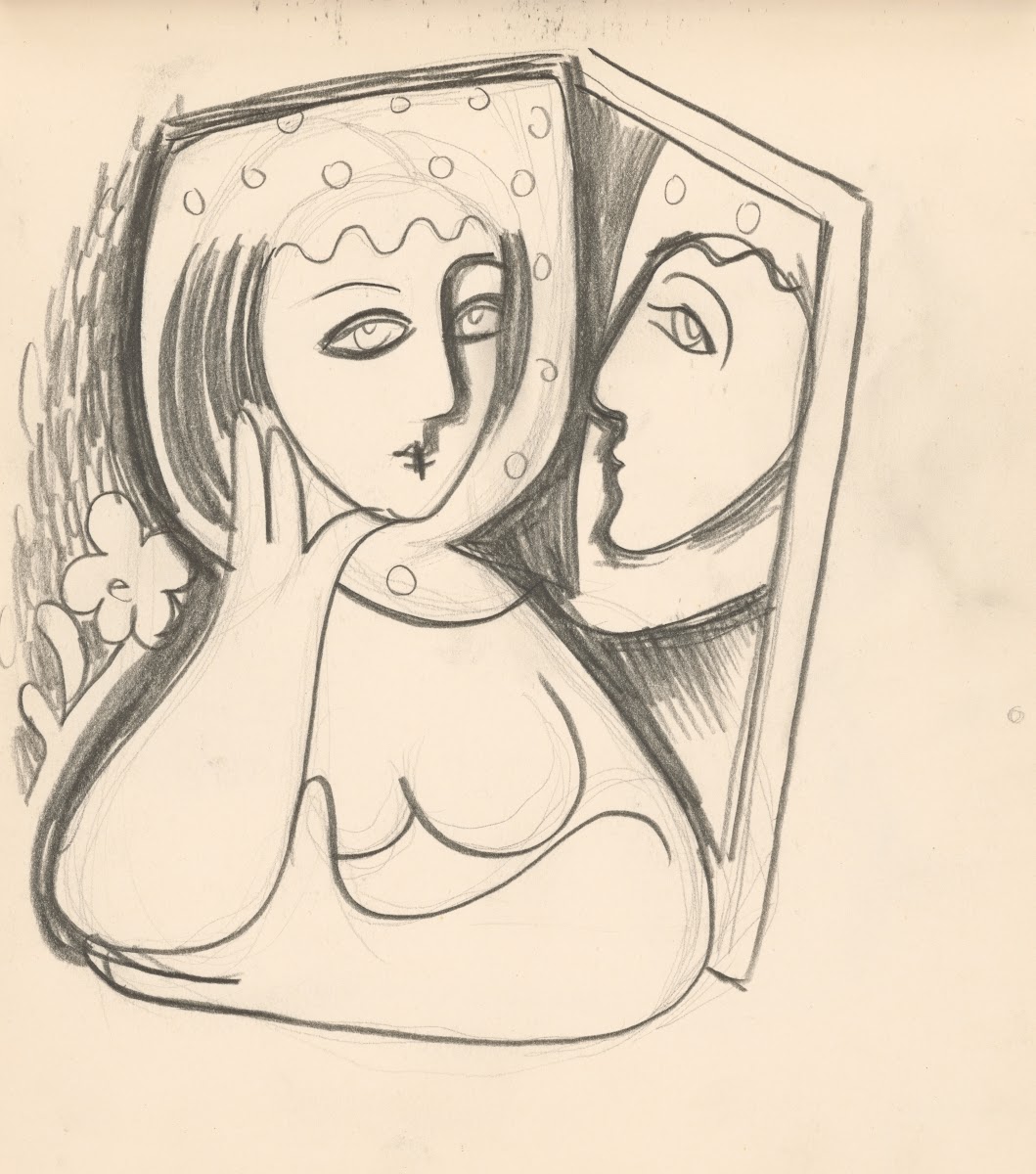 Žena so zrkadlom 1938