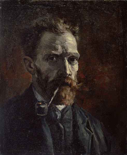 Self portrait with pipe 1886