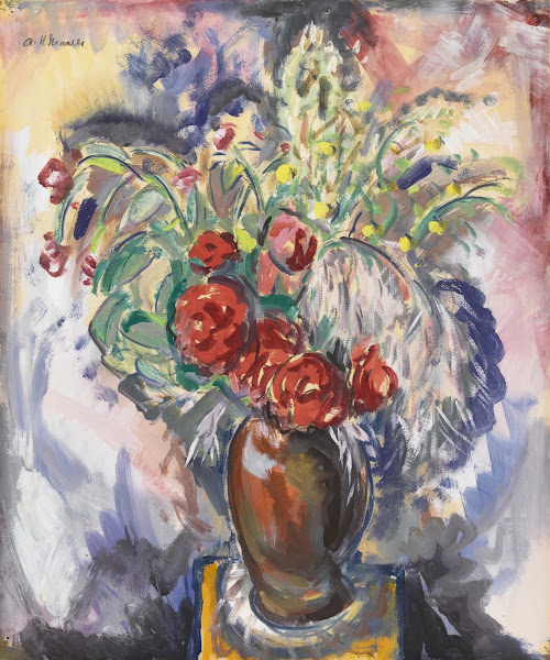 Still Life with Roses in a Vase circa 1926