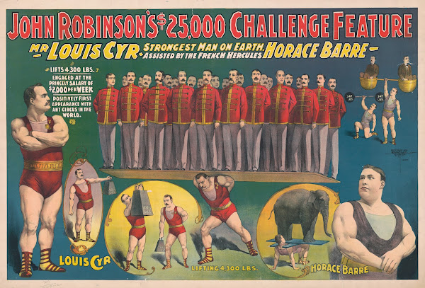 John Robinsons 25000 challenge featureMr Louis Cyr strongest man on EarthAssiste