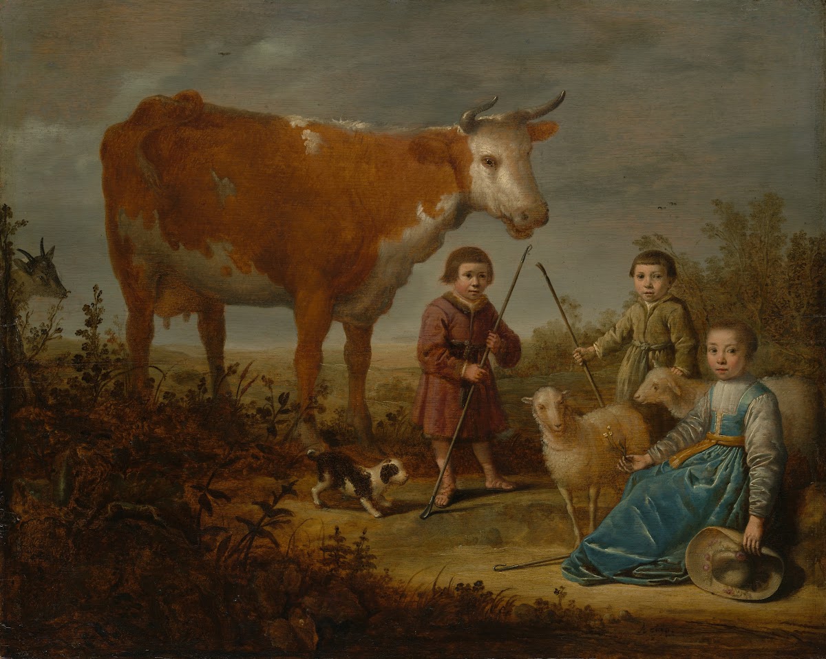 Children and a Cow 163539