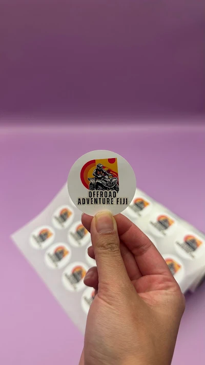 Labels on Rolls printed by Sticky Sitch Melbourne