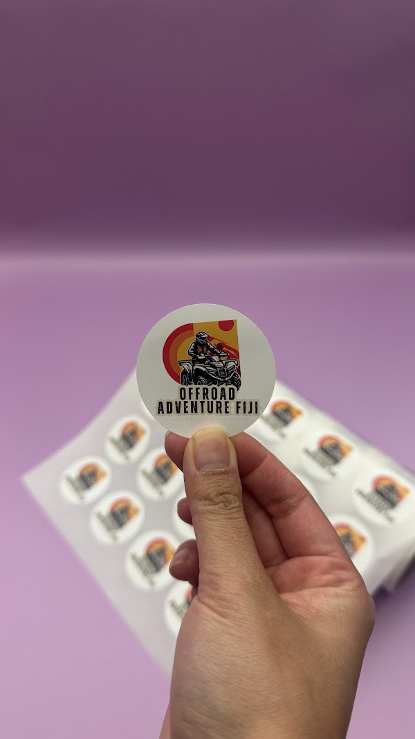 Labels on Rolls printed by Sticky Sitch Melbourne