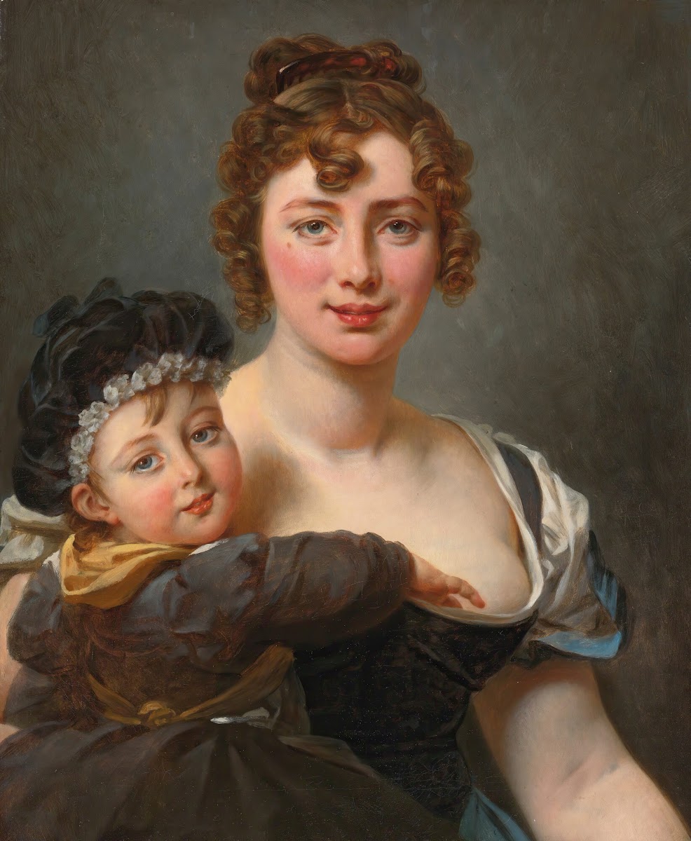 Portrait of Françoise Simonnier And Her Daughter