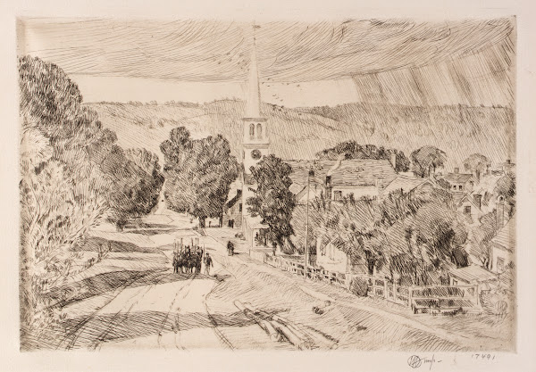 The Vermont Village Peacham 1923