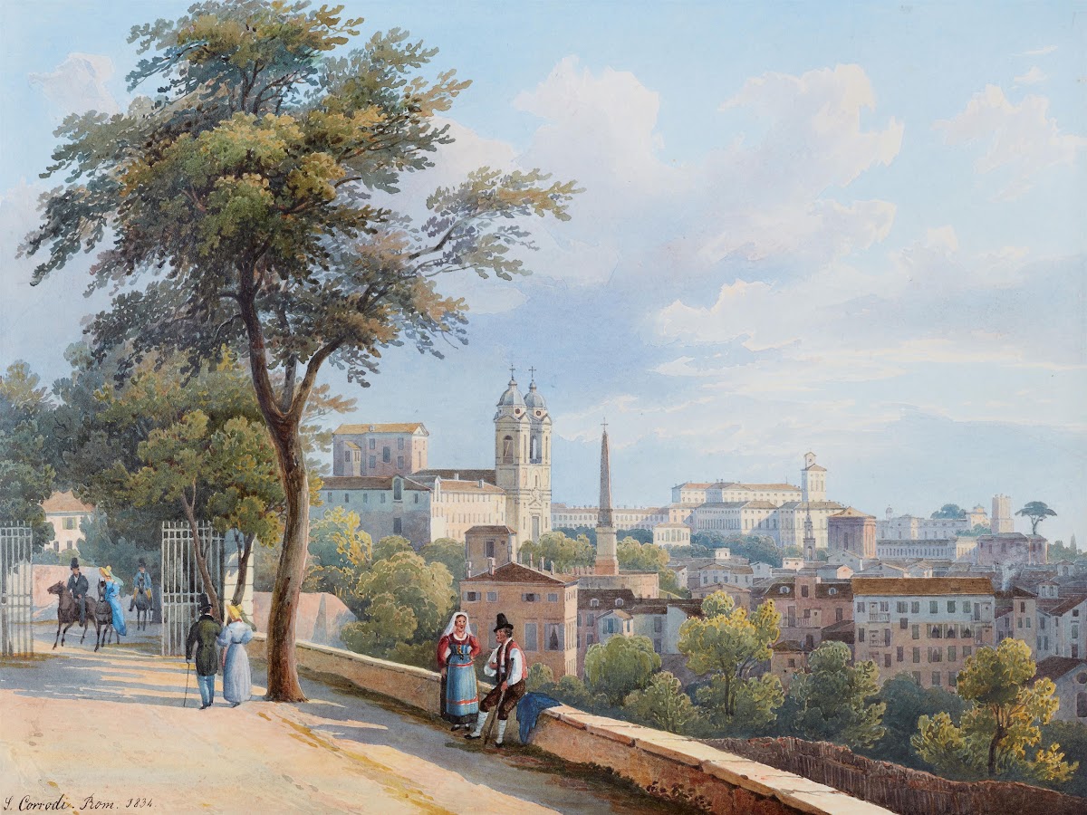 Blick auf Rom 1834