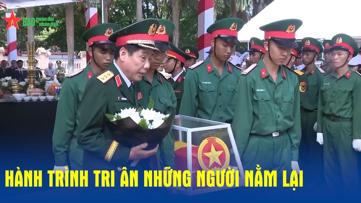 Hành trình tri ân những người nằm lại - Báo Quân Đội Nhân Dân