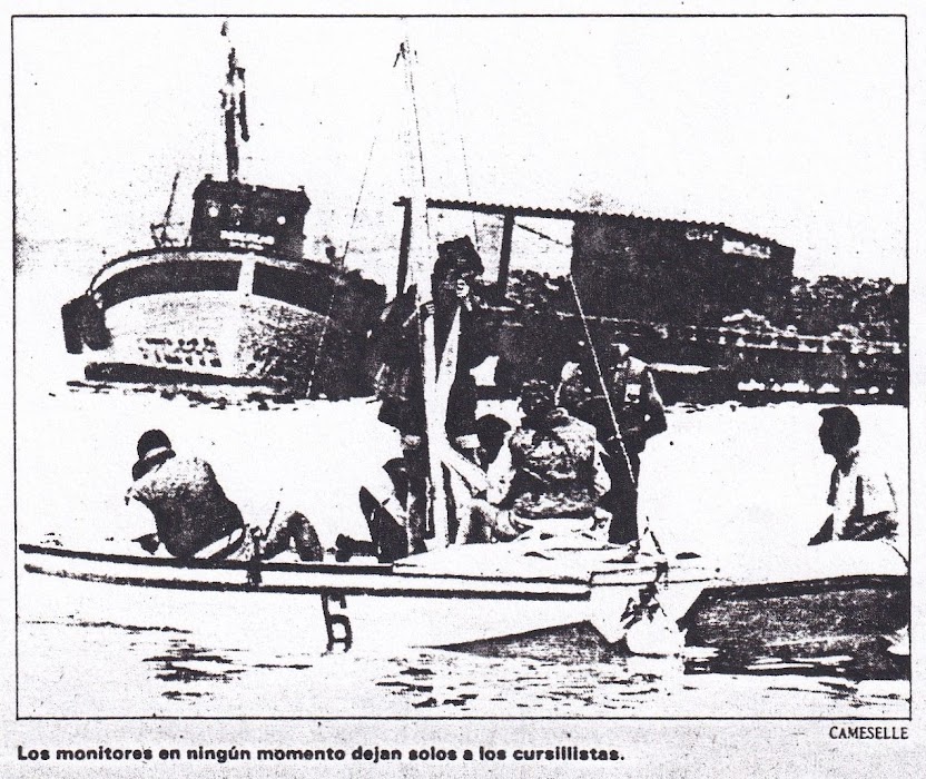 Los monitores en ningún momento dejan solos a los cursillistas.