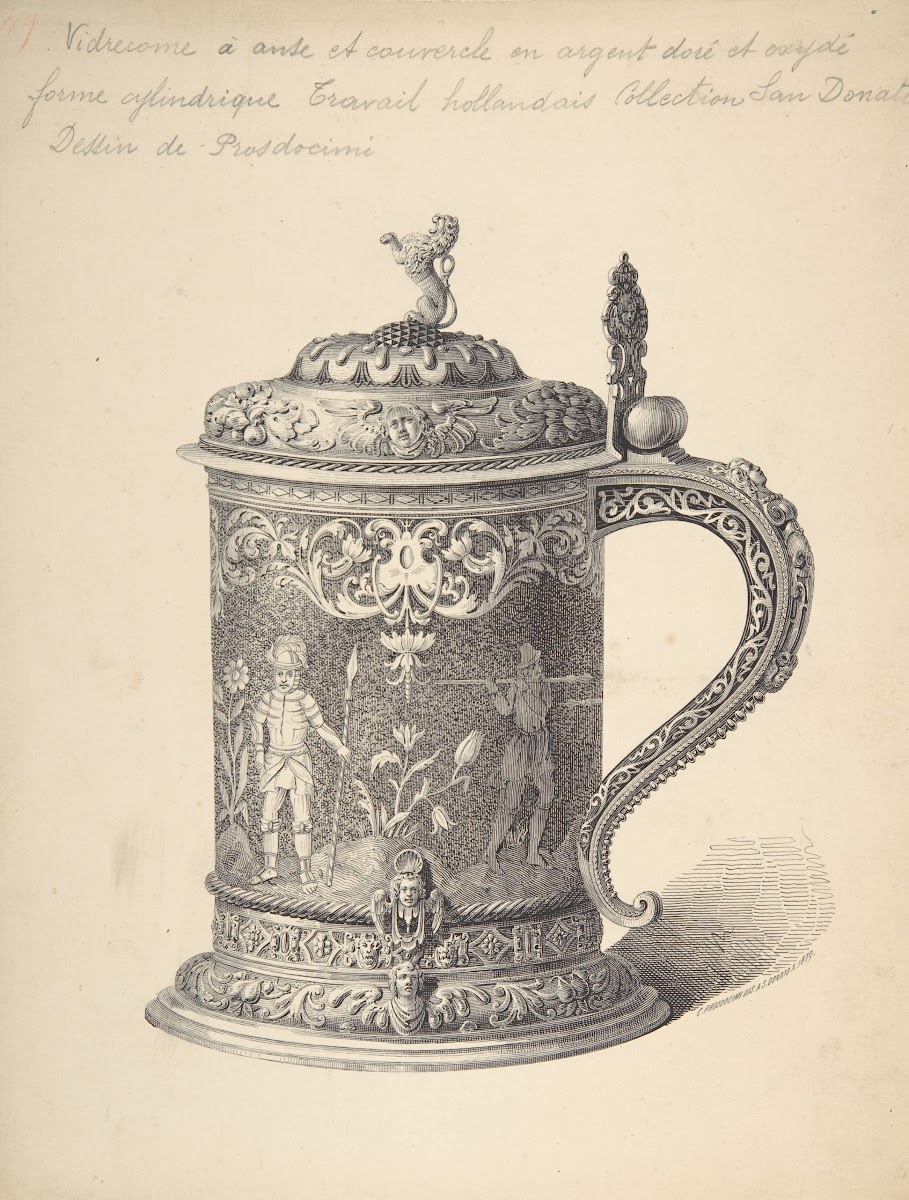 Preparatory Drawing for an Illustration of a Seventeenth Century Dutch Tankard f