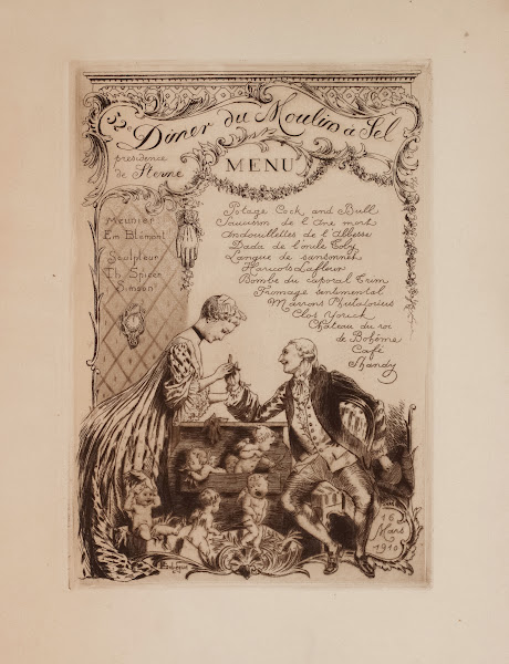 32e dîner du Moulin à Sel le 16 mars 1909 sous la présidence de Sterne 1909