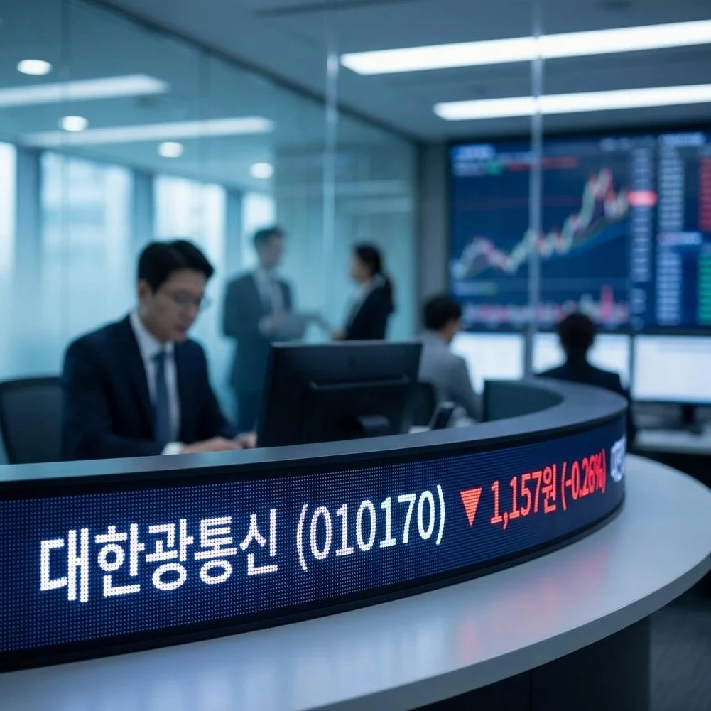 대한광통신, -1.38% 하락 '빨간불'! 1,157원 지키지 못하면 '피눈물' 흘린다?