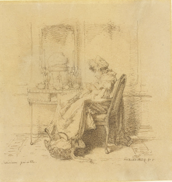 Breiende oude dame 1871