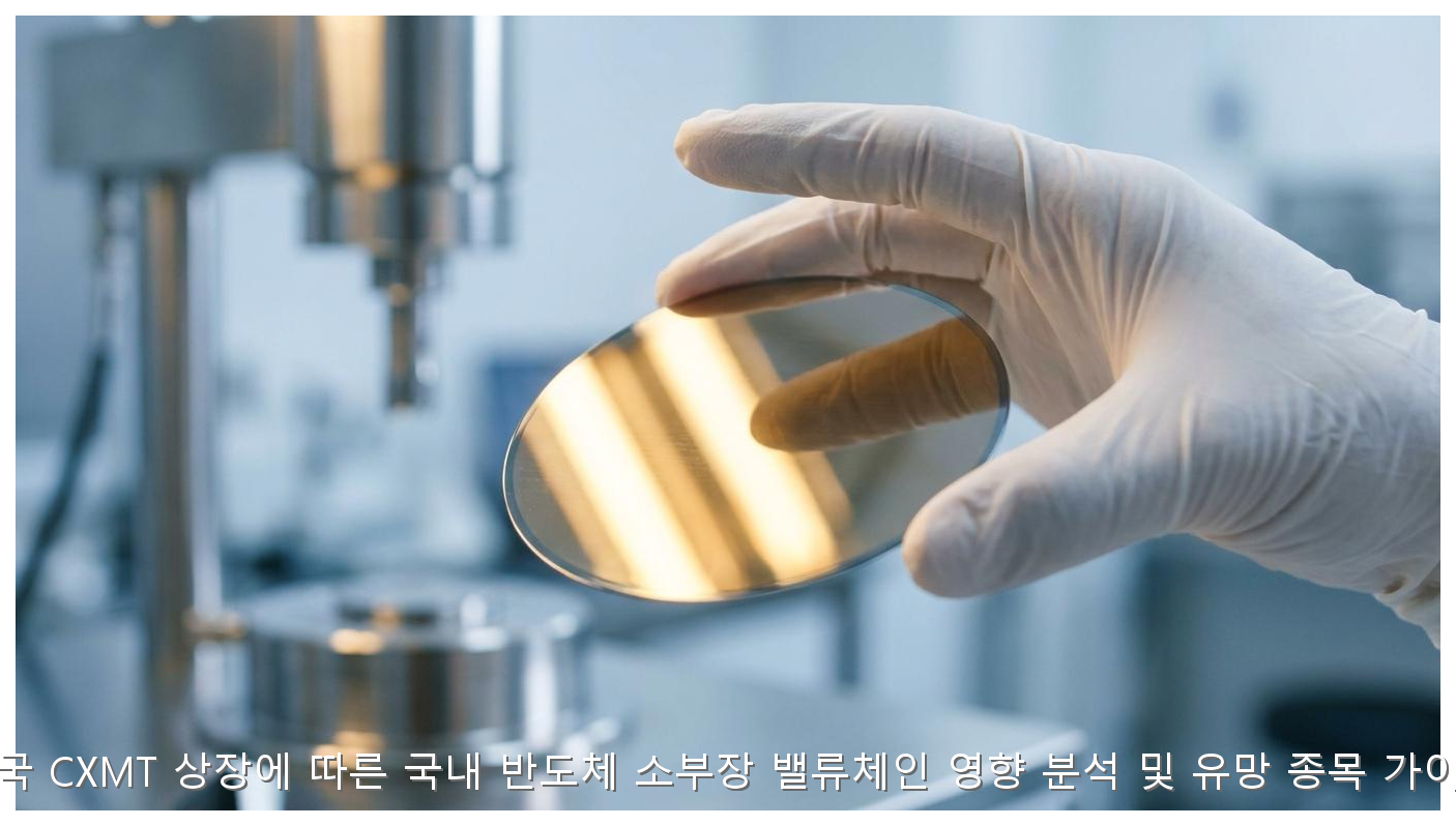 중국 CXMT 상장에 따른 국내 반도체 소부장 밸류체인 영향 분석 및 유망 종목 가이드 핵심 안내 및 분석 인포그래픽 (3)