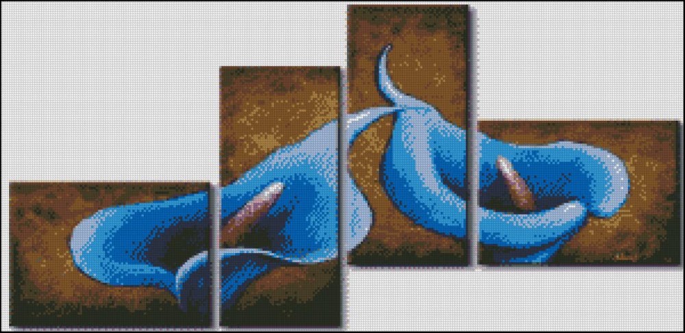 CMP 340002 Blue Calla Lilies
