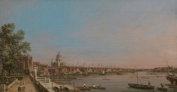 The City from Near the Terrace of Somerset House ca 1750