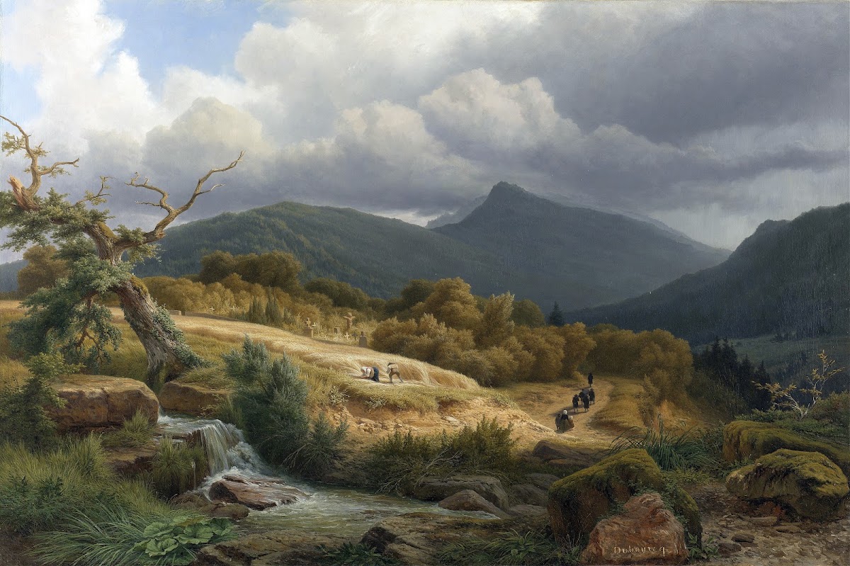The Cemetery at Baden Baden 1855