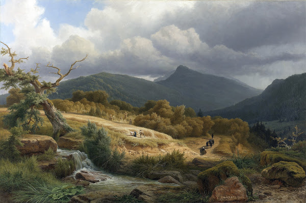 The Cemetery at Baden Baden 1855