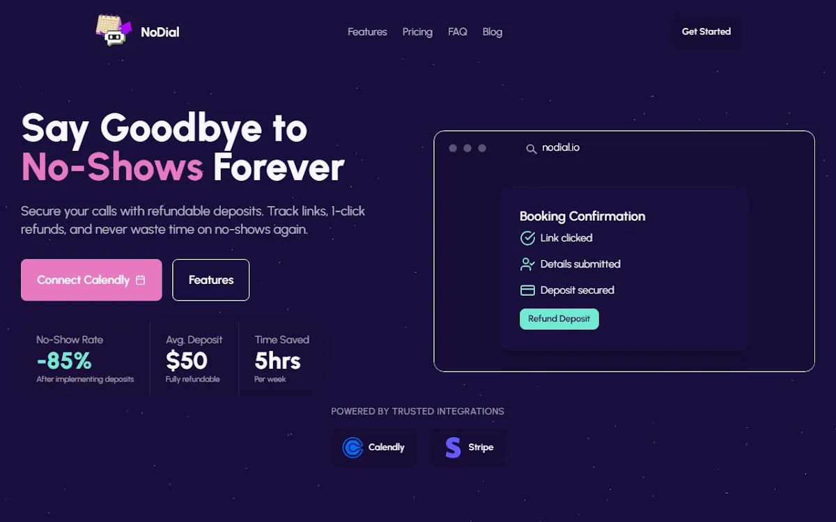 Captura de NoDial.io
