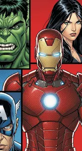 Vibrant Avengers Comic Book Style Panel Art Wallpaper