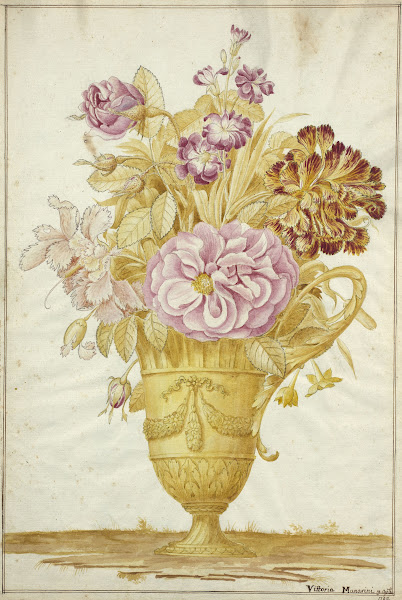 Bouquet of flowers in an antique vase 1793