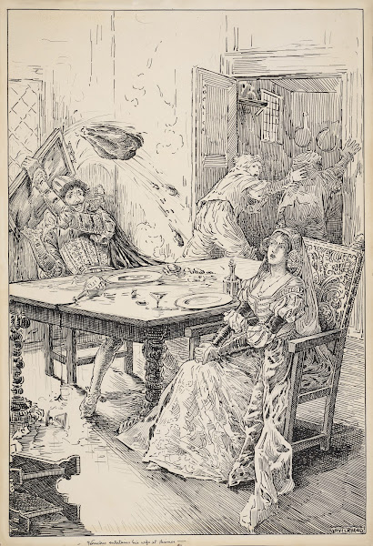 Taming of the shrew Petruchio entertains his wife at dinner 1917 1918