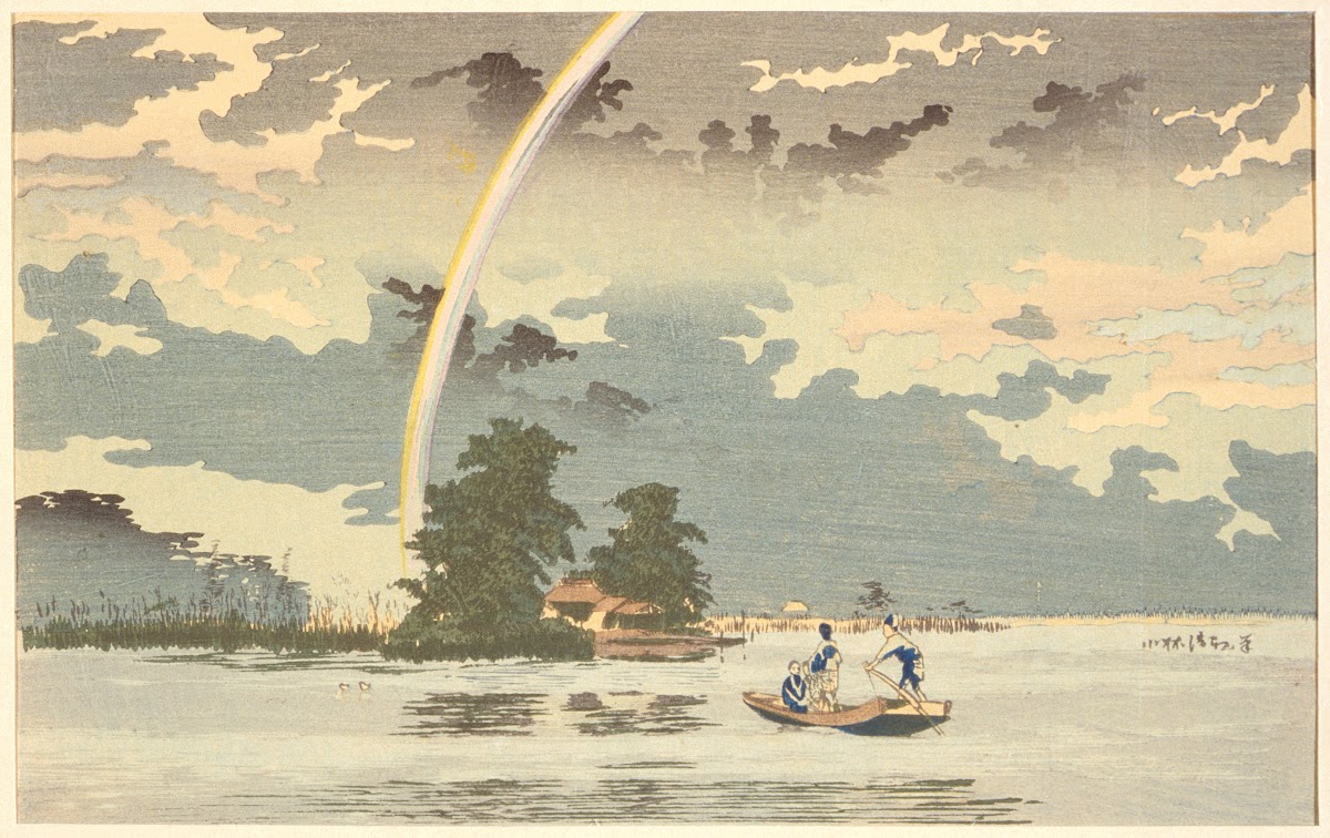 View at dusk Hashiba Tokyo 1880