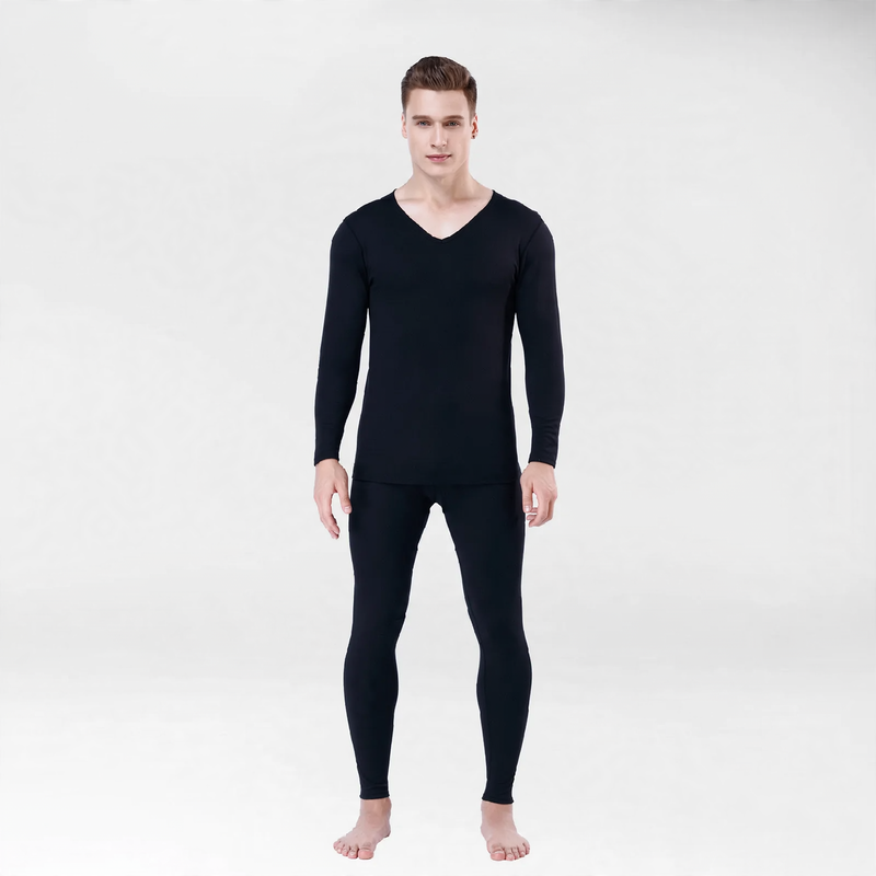 Men's thermal underwear set, seamless, insulated