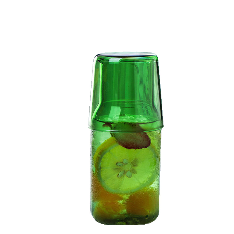 Glass pitcher with glass, heat-resistant