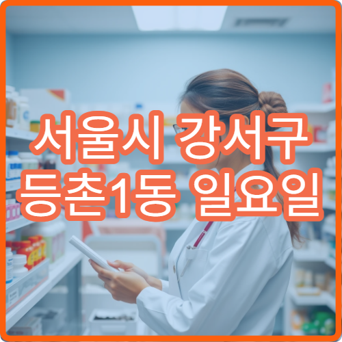 서울시 강서구 등촌1동 일요일 당번 약국 알레르기약·기침약 상담 및 판매