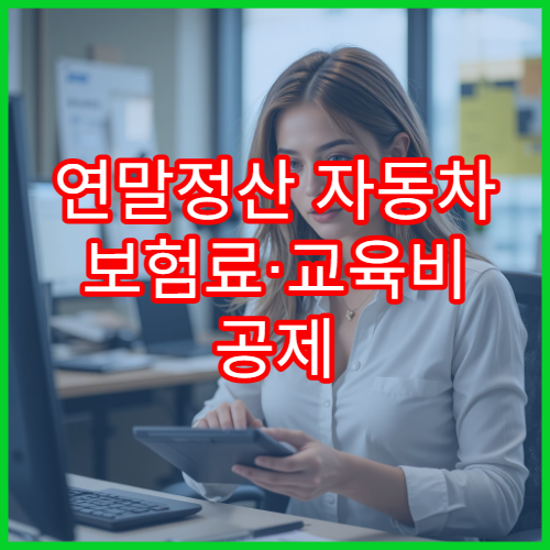연말정산 자동차 보험료·교육비 공제 | 카드 사용액에 포함될까?