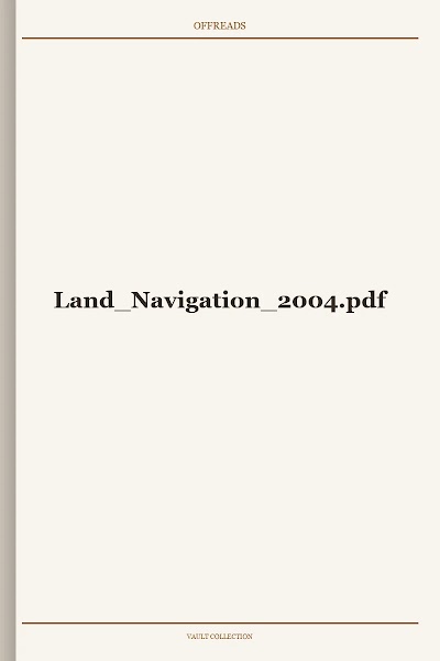 Land Navigation 2004